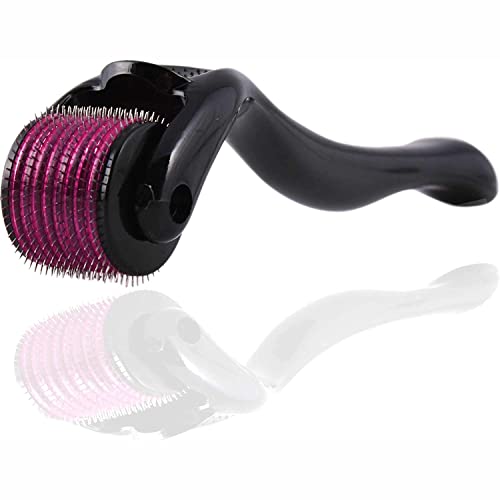 Arabest Derma Roller for Face, Beard, Hair - Microneedling Roller For Women and Men Skin Care Micro Needle Face Roller Scalp Roller,Microdermabrasion Tool 540 Titanium Micro Needles for Facial (1.5)