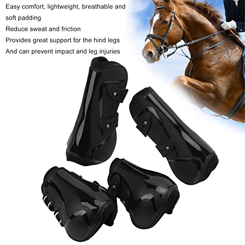 Botas protectoras para patas de caballo ajustables de PU y neopreno 3