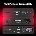 A88 Gaming Headset with Microphone, Stereo Wired Noise Cancelling Over-Ear Headphones with Mic for Pc, Ps5, Xbox One Series X/s, Ps4, Computer, Laptop, Mac, Nintendo, Gamer (Red) - Image 5