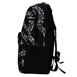 Mochila para Estudiantes, Resistente a la Abrasión, Mochila de Viaje, Mochila con Teclas Musicales para Estudiantes de Escuela, Viajes Al Aire Libre o Vida Diaria