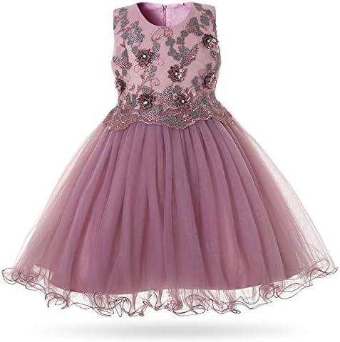 CIELARKO Girls Dress Kids Flower Party Wedding Dresses for 2-11 Years