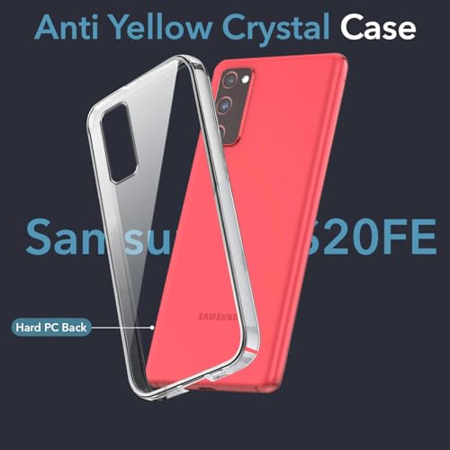 Image of DIZORO Compatible with Samsung Galaxy s20 fe 5G Back Cover Case Clear,[ Anti Yellow ][Military Grade Protection] Hard PC Back Cover Transparent