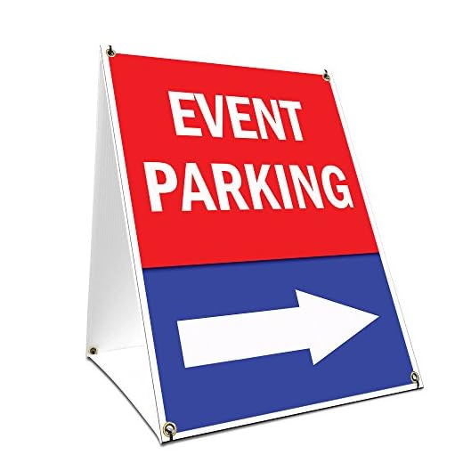 A-Frame Sidewalk Event Parking Sign