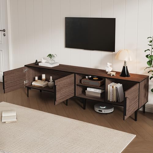 Goldicoo Meuble TV bas 180 x 35 x 49 cm, meuble TV pour 80