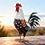 chisheen Metal Rooster Decor,Yard Chicken Decorations,Outdoor Garden Statues, Metal Chicken Sculpture for Backyard Patio Kitchen Decor & Lawn Ornaments