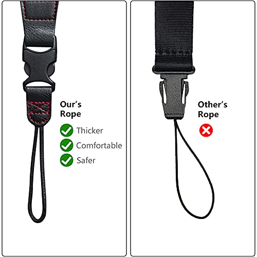 Igavcpm Quick Release Camera Strap - Adjustable And Comfortable Camera Shoulder Sling Neck Belt For Canon, Nikon, Fujifilm Dslr/Slr Camera And More (Black) #TOP3