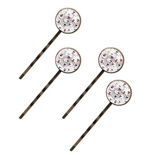Épingles à cheveux Santaalpaga barrettes chignon femme blanc lot de 4