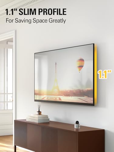 Image of Mounting Dream TV Wall Mount RV Bracket for Most 17-42'' Flat Screen LED, LCD TVs, Fixed TV Mount for VESA 50X50 to 200x200mm, 44 lbs, 8 inch /Single Stud, Flush Low Profile Wall Mount MD2351