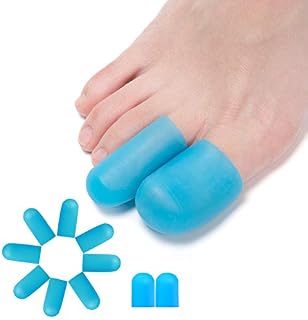 Sumifun Gel Toe Protectors Toe Caps, 10 Pcs Toe Sleeves Cushions to Protect