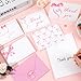 48 Pack Pink Bow Thank You Cards with Envelopes Stickers Bow Theme Paper Greeting Cards Coquette Bow Business Cards Blank Note Cards for Girls Bridal Baby Shower Birthday Party Wedding 6 x 4In