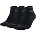 Nike FitDry Quarter Socks - 3 Pack, XL, Black