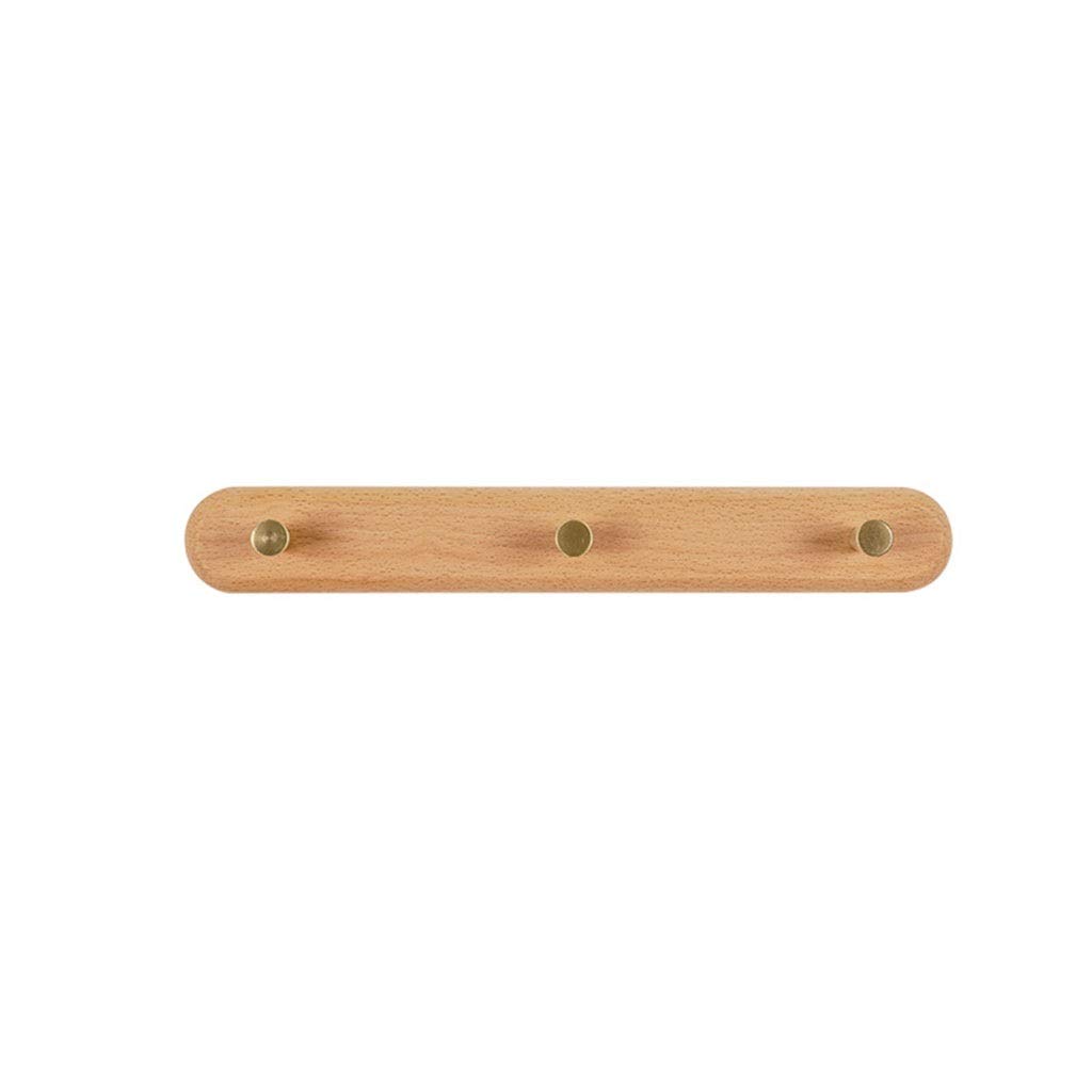 DXTFDHB Wood Coat Rack, Coat Hooks, Wall Mounted, Wooden Hat Rack, Entryway Organizer, Hanger-Handmade(Beech,3Hooks)