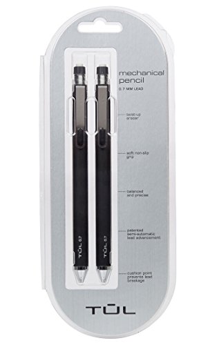Tul 0.7Mm Mechanical Pencils (1 2-Pack), Eraser Refills (1 3-Pack) & 30 Lead Refills Value Pack #TOP1