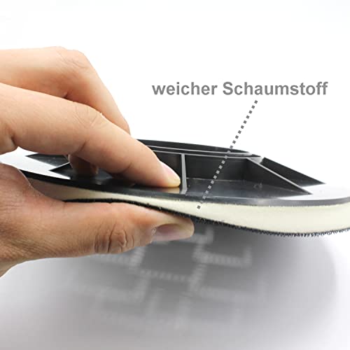 Klittenband schuurschijf voor wandschuurmachine gipsplaten schuurmachine Ø 225 mm 8 - gat nieuw - Afbeelding 3