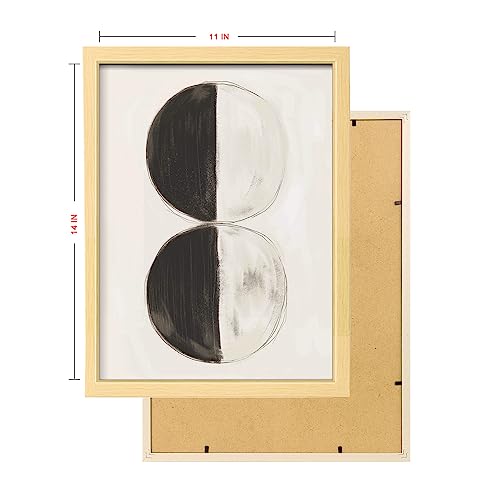 Artbyhannah 11X14 Framed Abstract Wall Art Set Of 3 With Minimalist Black Line Prints For Wall Decor #TOP4