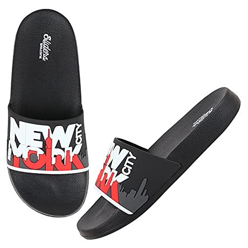 Image of URJO Kids's Sliders /Slippers Lightweight Super Flexible Arch Support Durable Anti Skid & Stylish Dailywear Sliders /Slippers for Boy's & Girl's