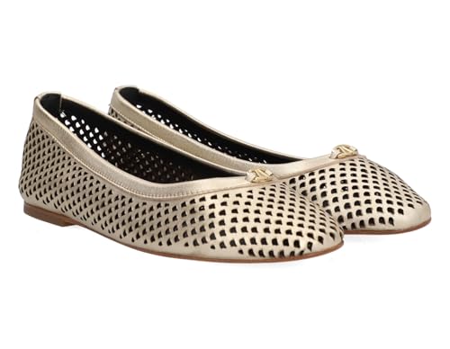 Alpe Para Mujer. 541861 Bailarinas De Piel Liss Dorado (39), Plano, Ninguno, Casual - 2