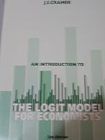 An Introduction to THE LOGIT MODEL FOR ECXONOMISTS 0953339467 Book Cover