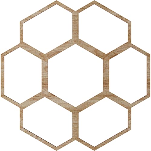 Image of Ekena Millwork 22 inchOD x 7 3 /4 inchID x 3 /8 inchT Florin Wood Fretwork Pierced Ceiling Medallion, Red Oak