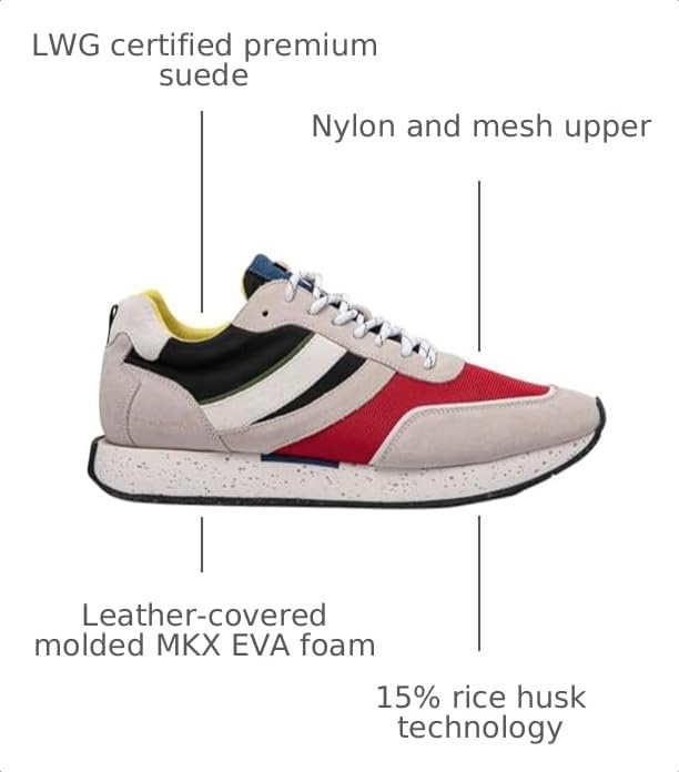 Image of ELHANN.H The SJ601 is a Trainer with a Vintage Vibe. Like All Our Sneakers, Its mesh and Nylon Upper, Premium Suede, give it a Unique Style.Multico Size 11