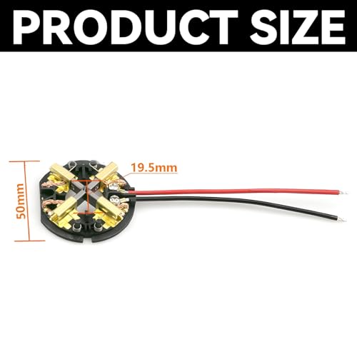 GVSS Kohlebürsten für Milwaukee HD18PD HD18DD 2650-20 M12 M18 2602-20, Carbonbürste mit Bürstenhalter, kompatibel mit Bohrmaschine Schlagschrauber für Milwaukee M18 18 V