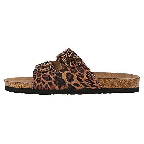Image of Northside Womens Mariani Leather Strap Cork Sandal