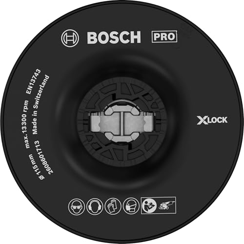 Bosch Professional 2608601713 Platorello Duro, X-Lock, Ø115 mm