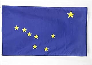 Alaska Flag 3' x 5' - US State of Alaska Flags 90 x 150 cm - Banner 3x5 ft Drapeau Alaska AZ FLAG