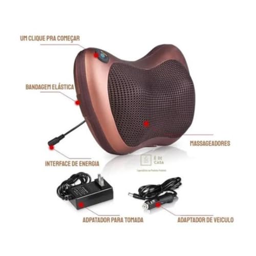 Massageador Com Infravermelho De Pescoço E Lombar Almofada Massageadora Elétrico Aparelho Profission