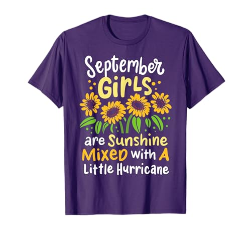 September Girls Birthday for Girls T-Shirt