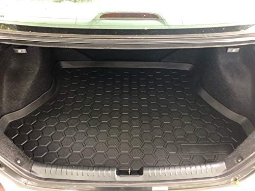 EACCESSORIES EA Cargo Liner - Trunk Mat for Acura ILX 2013-2022 Sedan – Weather-Resistant Trunk Mats for Cars with Raised Lip – Non-Slip Car Trunk Mat Rubber – Easy to Install – Laser Pre-Cut Design