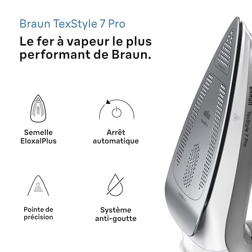 Fer À Repasser Braun SI7149WB – 2900W, Semelle EloxalPlus, Jet Vapeur 225 g/min - vue 5