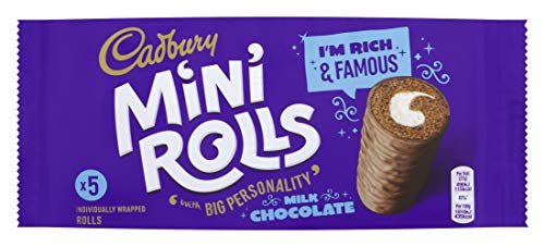 Cadbury Chocolate Mini Rolls 5ea