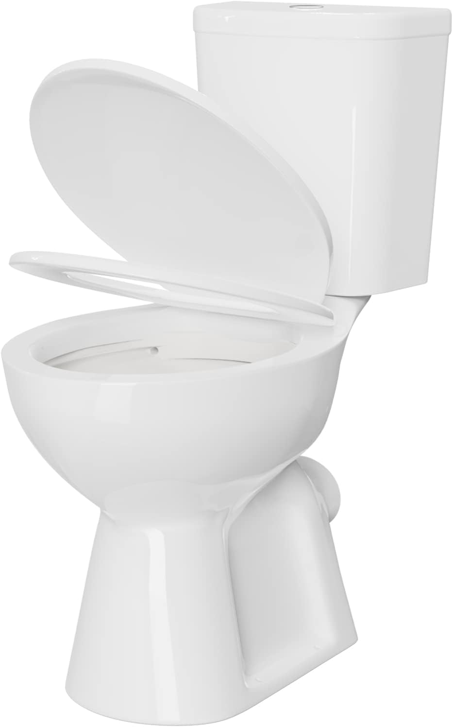 LM 21 Inch Extra Tall Toilets, Comfort Height Elongated 12 Inch Rough-in Two Piece Tall Toilet with Soft Close Seat | High Toilets For Seniors & Tall People & Disabled