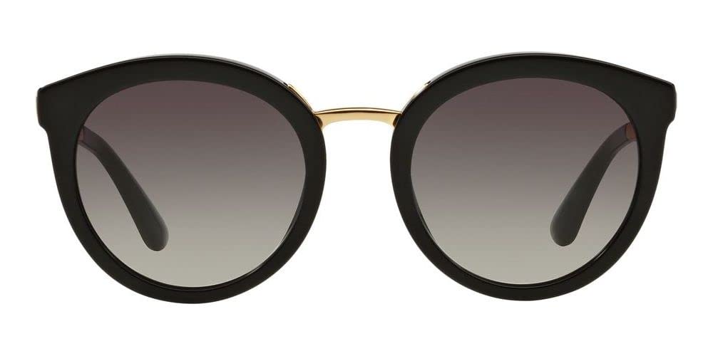 Dolce & Gabbana 0DG4268 501/8G 52 Occhiali da Sole, Nero (Black/Gradient), Donna