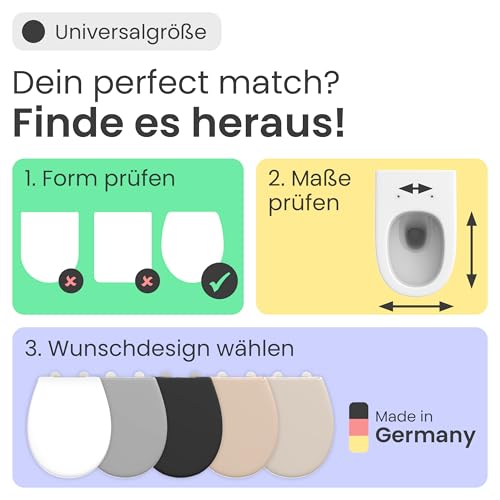 WC-Sitz mit Absenkautomatik aus Duroplast von Instmaier Alma