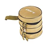 TEMPNAP 帆製丸型フィッ 収納バッグ 耐衝撃二構造 アウ