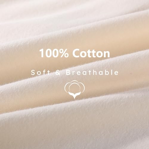FIEMOL Baby Sleep Sack 6-12 Months, 100% Cotton Sleeping Sack for Newborn and Infant, 3 Pack Baby Wearable Blanket, 0.5 Tog Lightweight Double Zipper Sleep Bag Apricot