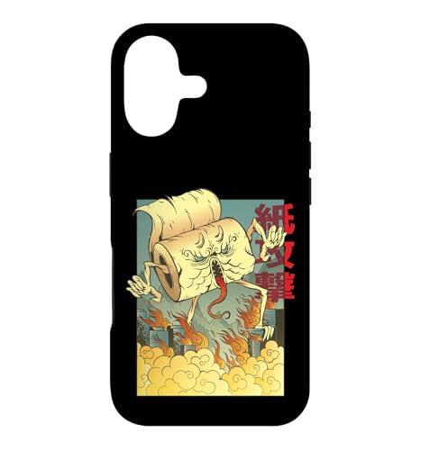 Japanese Anime Toilet Paper Monster Attack, Vintage Poster �X�}�z�P�[�X iPhone 17 �p
