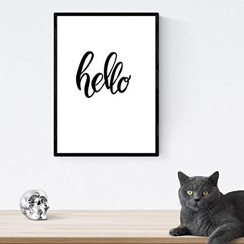 Nacnic Stampa messaggi Vuoti Felici e Negro.Poster...