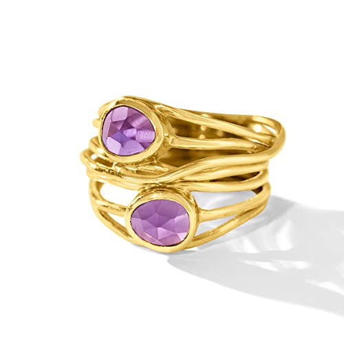Ross-Simons Gemstone Highway Ring In 18Kt Gold Over Sterling #TOP3