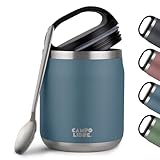 ⚪【600ml - DIE PERFEKTE GRÖßE】Mit einem Fassungsvermögen von 600 ml sind unsere Thermobehälter für Mittagessen und Warmhalteboxen für Essen ideal für den täglichen Gebrauch. Sie passen perfekt in jede Tasche oder Rucksack und sind somit der perfekte Begleiter für Schule, Arbeit oder Camping.