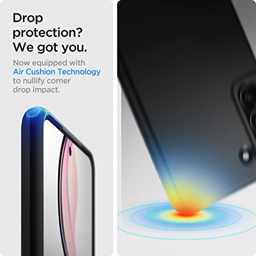 Image of Spigen Thin Fit | Samsung Galaxy S21 FE 5G Case [Air Cushion Protection] [Grippy] Galaxy S21 FE 5G Back Cover | TPU+PC - Black