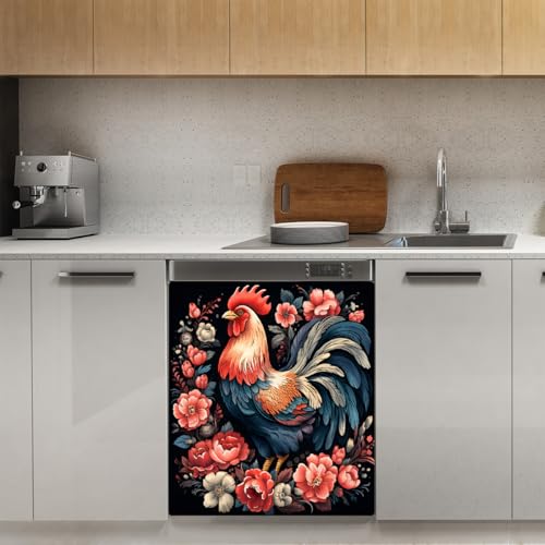 Panel frontal magnético para lavavajillas reutilizable Mexpekil de flores 3