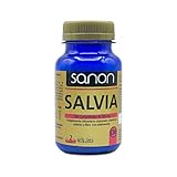 SANON Salvia En Pastillas - 100 Comprimidos De 500 Mg - Producto Vegano - Antitranspirante Natural, Hiperhidrosis Y Menopausia, color Azul, 100 cápsulas