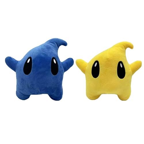 HONGFENG Mario Luma Star Stuffed Plush,10" Mario All Star Collection Toy Gift for Fans Birthday (2 Pack)