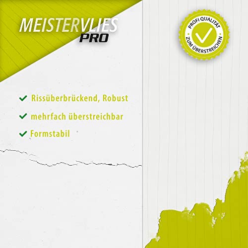 A.S. Création Meisterfleece 32004-1 Paintable Non-Woven Wallpaper 10.05 x 0.53 m White Made in Germany, White - Image 2
