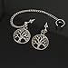 Tree of Life Jewelry Gifts for her, Handmade Celtic Ear Cuff Set, Mens Earrings, Spiritual Yoga Jewellery, Non Pierced Cartilage Earring, Circle of Life