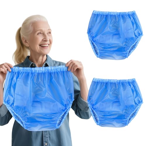 Florith Adult Plastic Pants Waterproof Underwear Diaper...