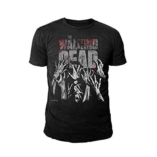 The Walking Dead - Camiseta - Logotipo - Básico - Cuello Redondo - Hombre Negro Negro